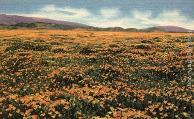 Claude Monet A Field of Californian Poppies